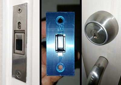 SHOWAの室内鎌錠「しろくま(WB)392」を新品へ