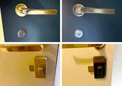 KABAの旧型の鍵を同メーカーの「8500E」へ交換