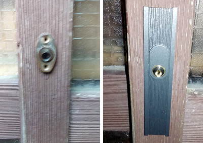鍵が回切らない引き違い戸錠をWESTの「324」に交換