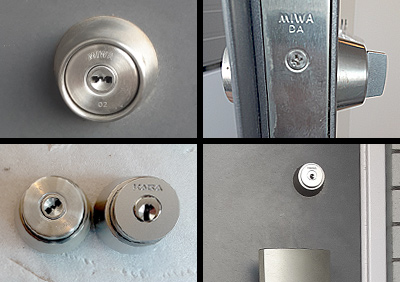上下２か所の「PR-LA 1K2L/MIWA」を「Kaba ace 3237(LA)/KABA」へ