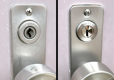 錠箱とシリンダーを「PMK-HS.R」と「916-PM36-SS」へ