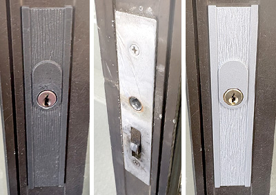 一部破損した事務所の鍵を「KH-AS/WEST」へ交換