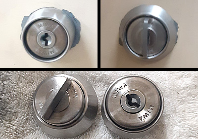 両面シリンダー「BH H248」の片方をBHサムターンへ