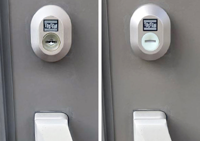 トステムの「UR」から「DN」へ2個同一キーの交換