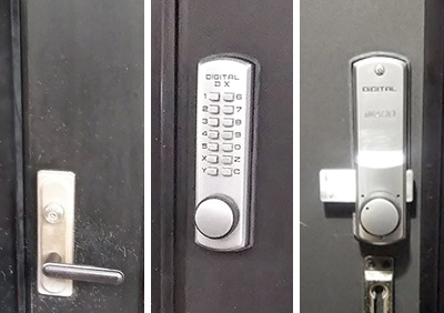 玄関ドアにフキ(FUKI)のデジタル錠「iNAHO デジタルロック DX」を新規で取り付け