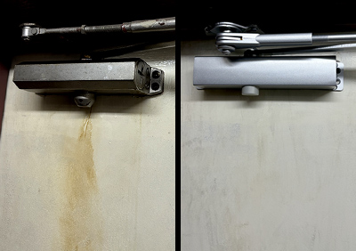 大きな音が出るドアクローザーを「S-202P/RYOBI」へ